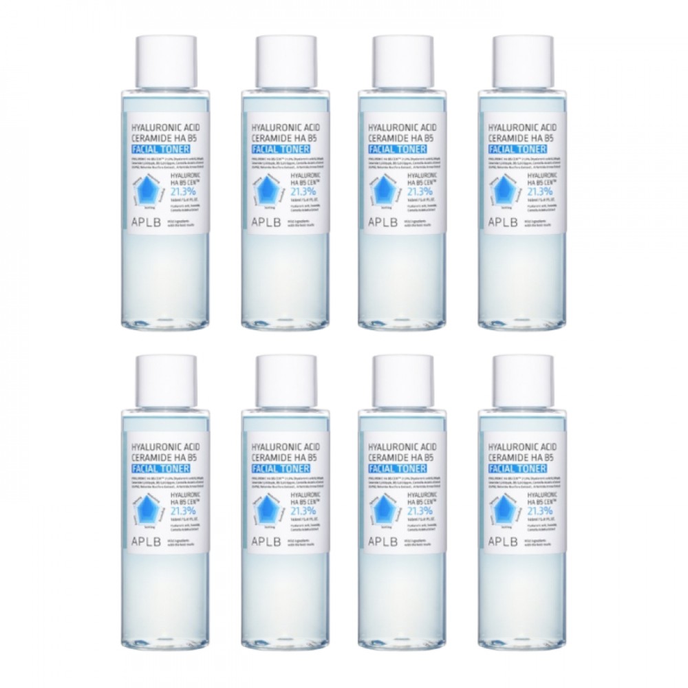 APLB - Hyaluronic Acid Ceramide HA B5 Facial Toner - 160ml (8ea) Set