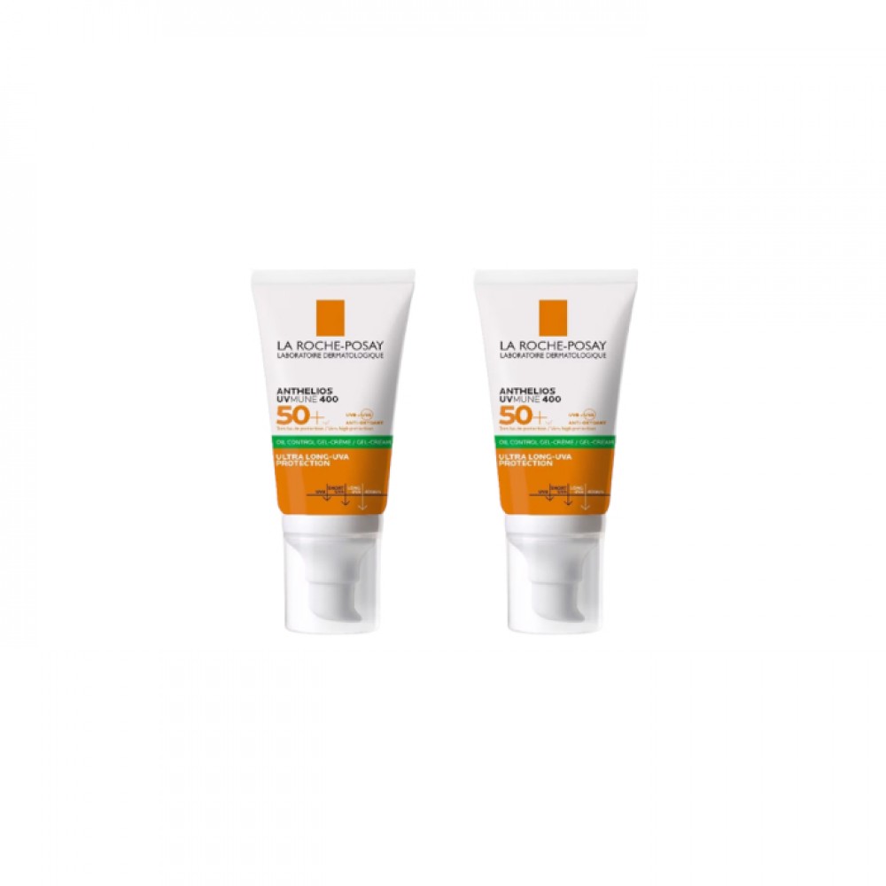 La Roche Posay - Anthelios UVmune 400 Oil Control Gel-Cream SPF50+ - 50ml (2ea) Set