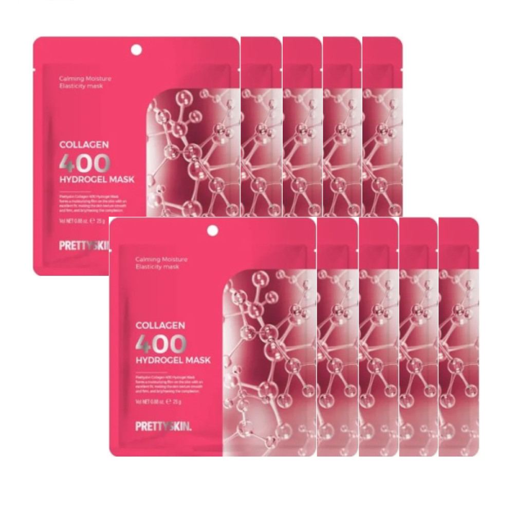 PRETTYSKIN - Collagen 400 Hydrogel Mask - 10pcs