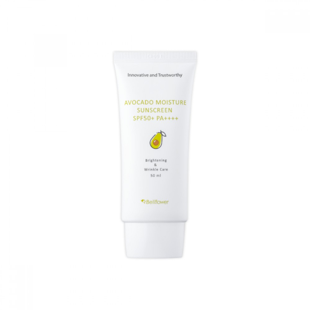 Bellflower - Avocado Moisture Sunscreen SPF50+ PA++++ - 50ml