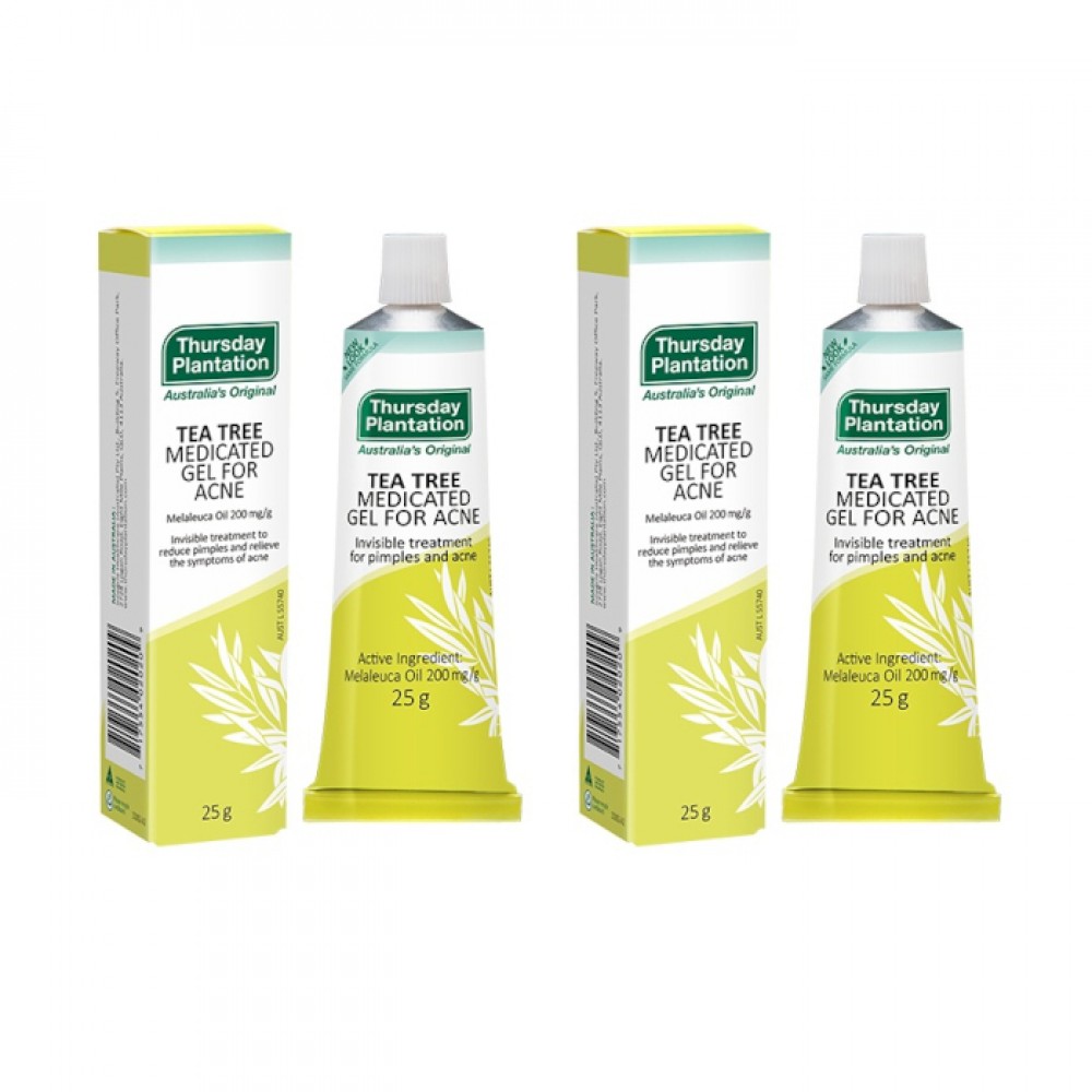 Thursday Plantation - Tea Tree Medicated Gel For Acne - 25g (2ea) Set