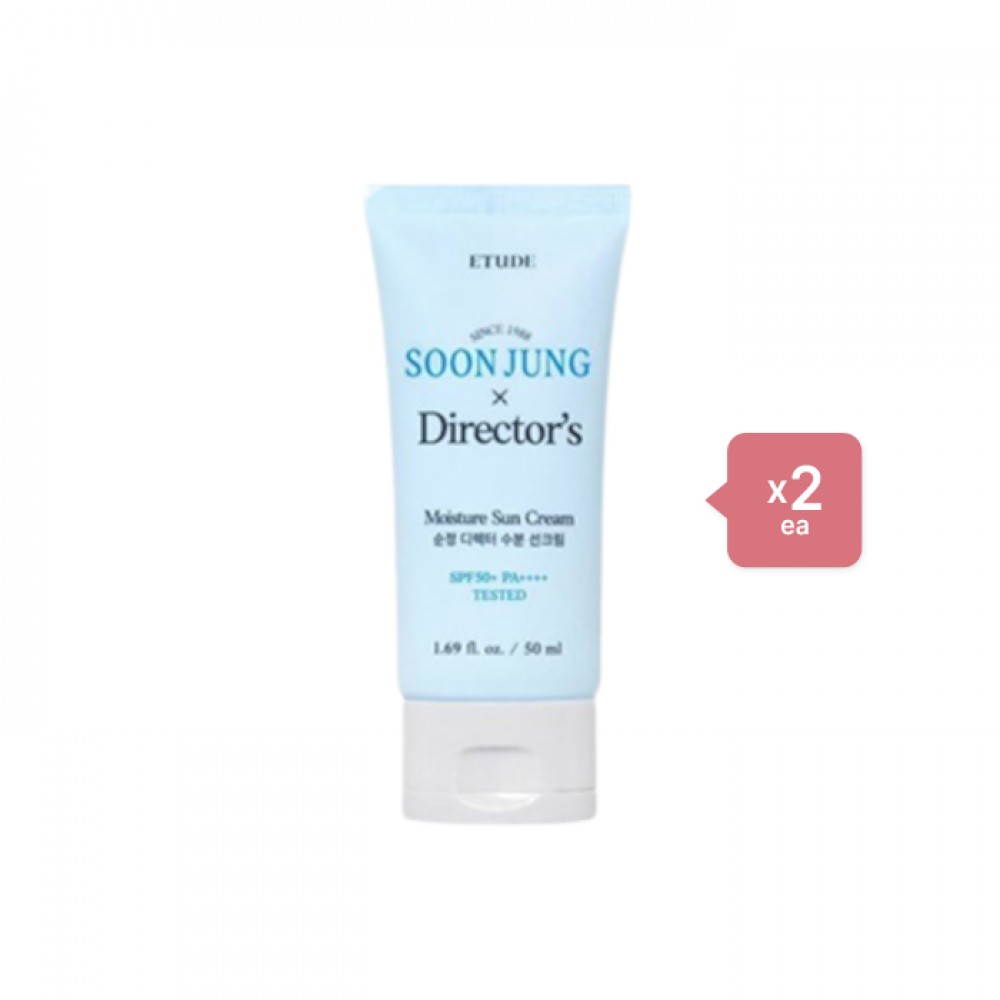 ETUDE - Soon Jung X Director's Moisture Sun Cream SPF50+ PA++++ - 50ml (2ea) Set