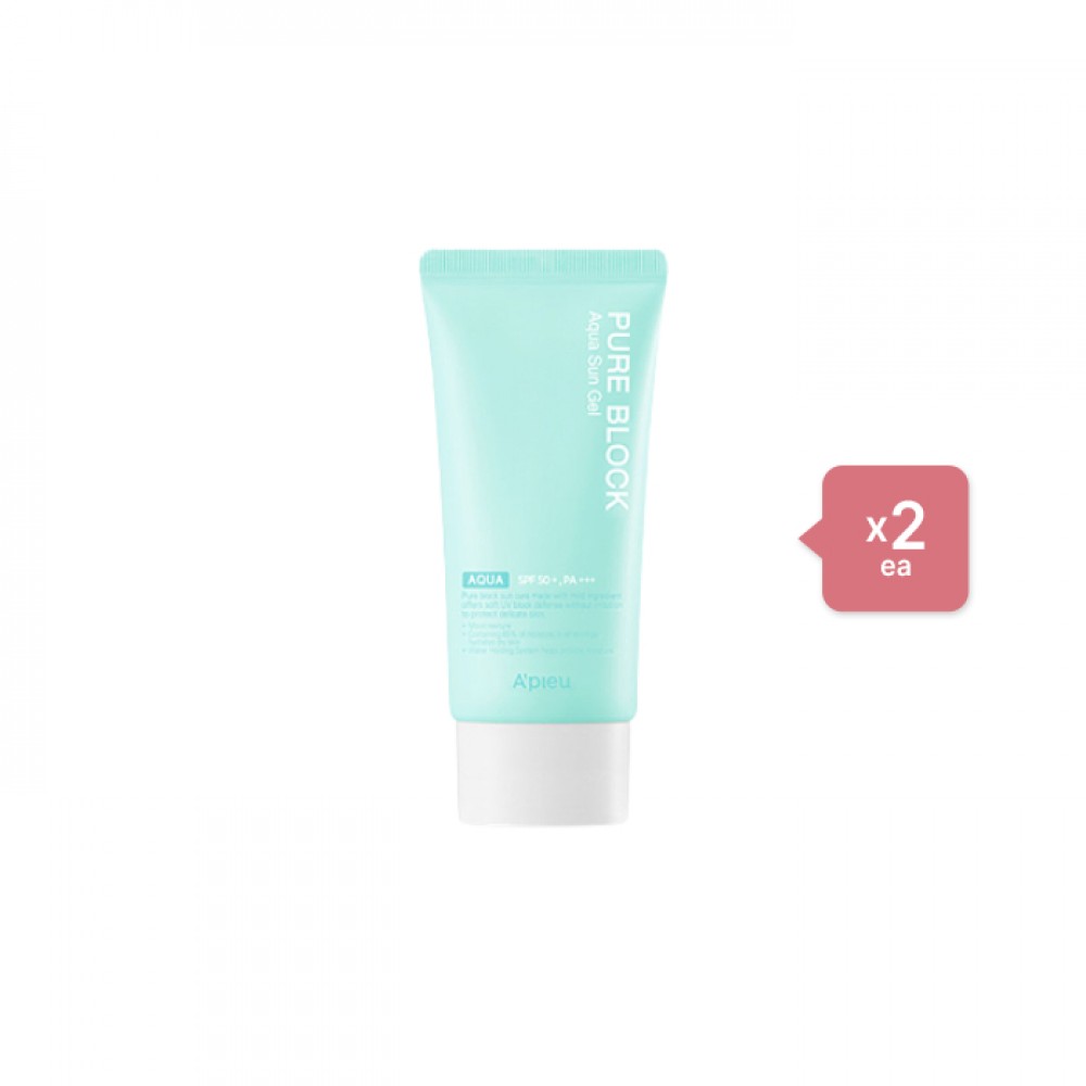A'PIEU Pure Block Aqua Sun Gel SPF50+ PA+++ (2ea) Set