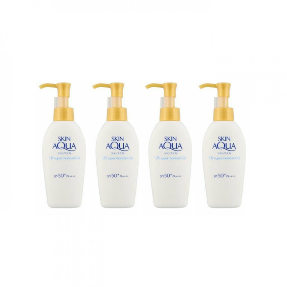 Rohto Mentholatum Skin Aqua Sunscreen Super Moisture Gel Pump (4ea) Set