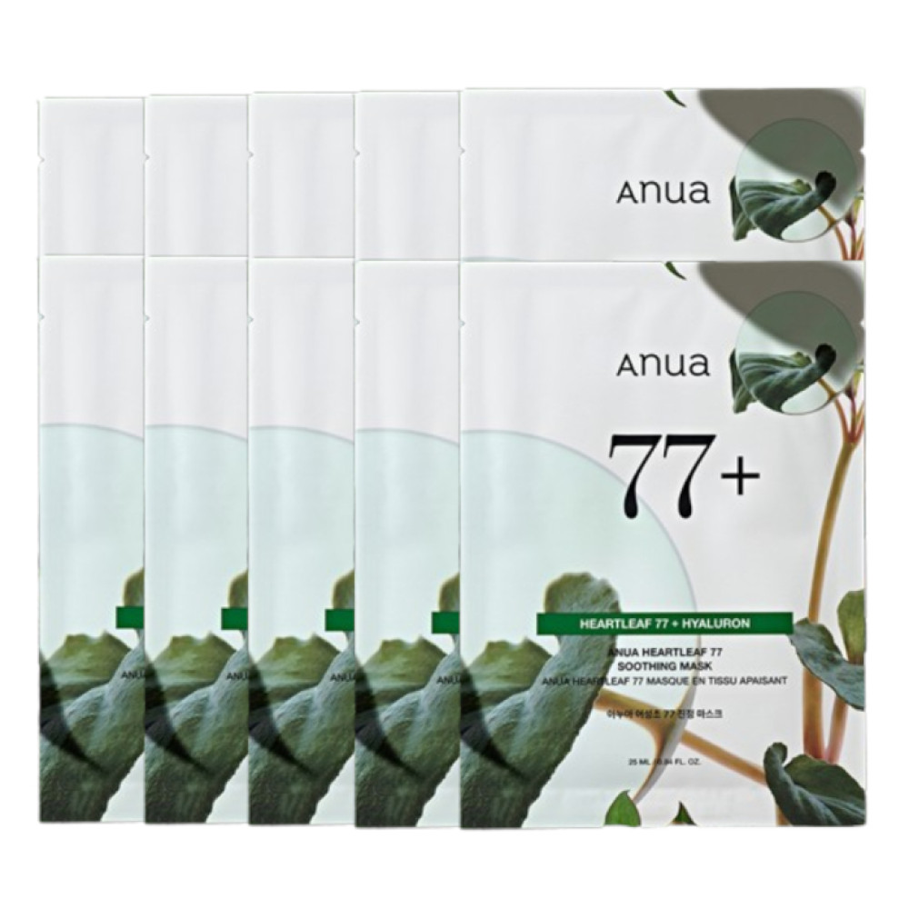 ANUA -Heartleaf 77 Soothing Mask - 1pc (10ea) Set
