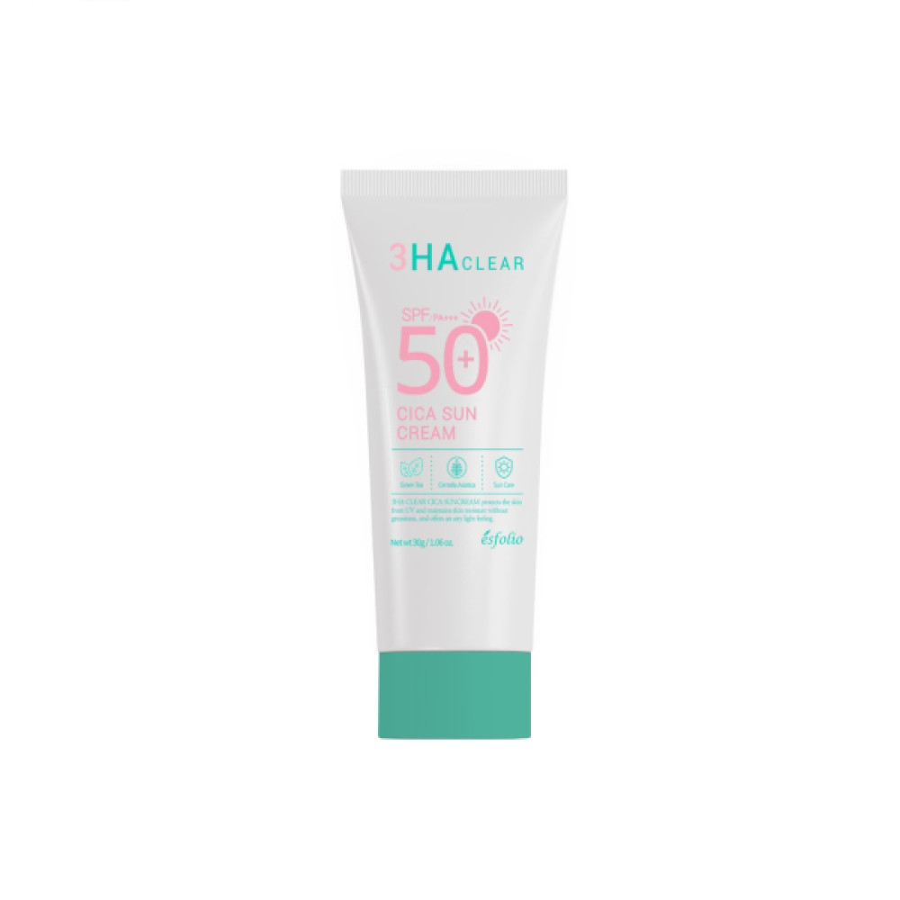 esfolio - 3HA Clear Cica Sun Cream SPF50+ PA+++ - 30g
