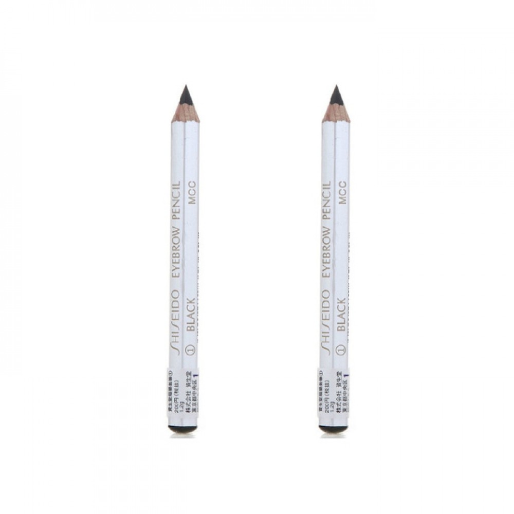 Shiseido - Eyebrow Pencil - 01 Black (2ea) Set