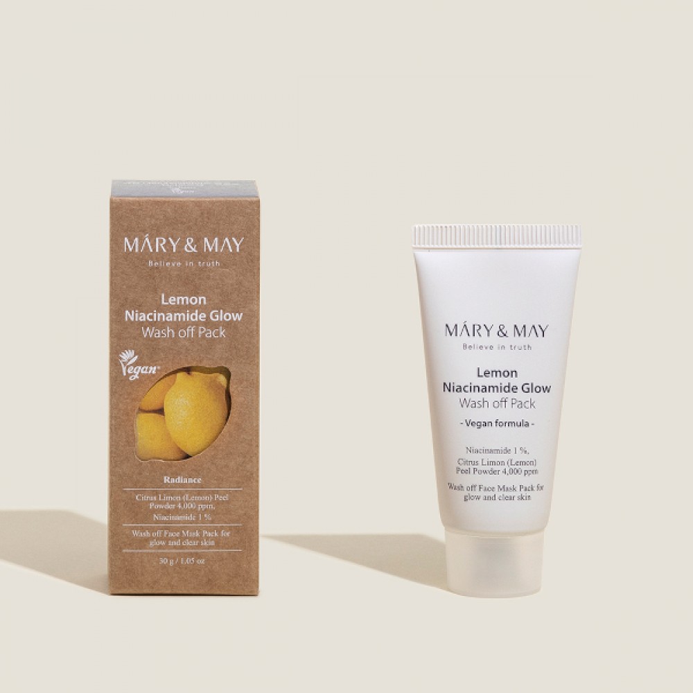 Mary&May - Lemon Niacinamide Glow Wash Off Pack - 30g