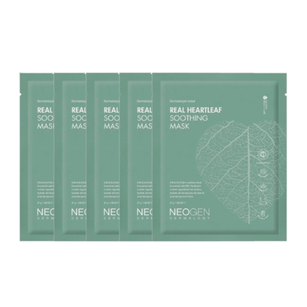 NEOGEN Dermalogy - Real Heartleaf Soothing Mask - 5ea