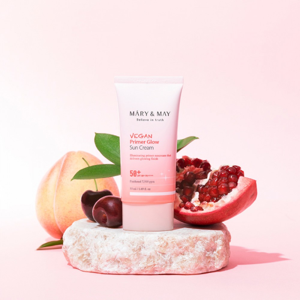Mary&May - Vegan Primer Glow Sun Cream SPF50+ PA++++ - 50ml