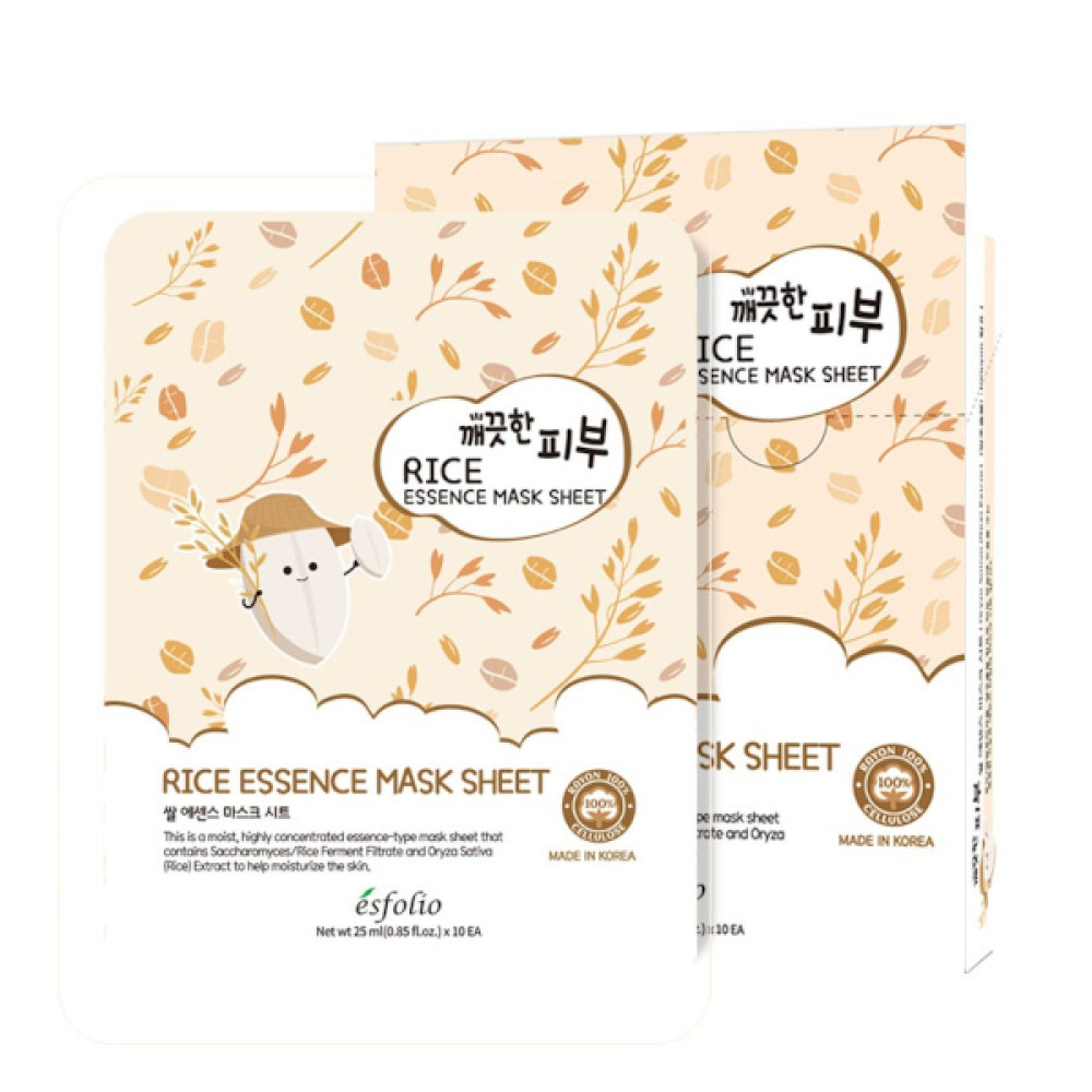 esfolio - Rice Essence Mask Sheet - 25ml*10ea