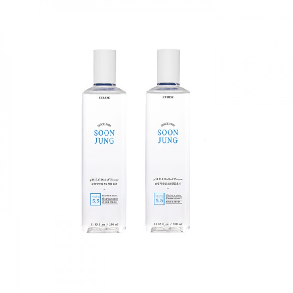 ETUDE - Soon Jung PH 5.5 Relief Toner - 350ml (2ea) Set