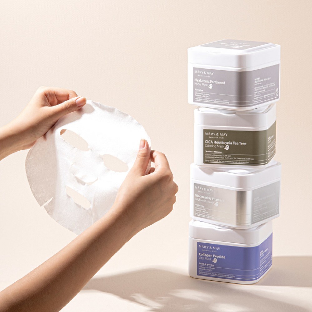 Mary&May - Collagen Peptide Vital Mask - 30pcs/400g