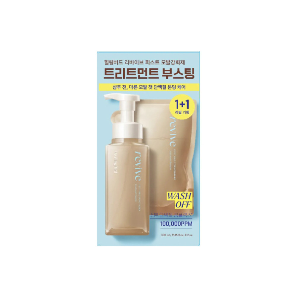 Healing Bird - Revive First Hair Strengthener Set (wth Refill) - 330ml + 330ml