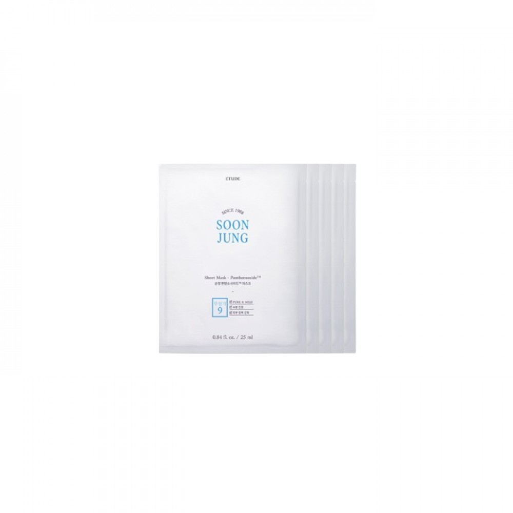 ETUDE - Soon Jung Panthensoside Sheet Mask (5ea) Set