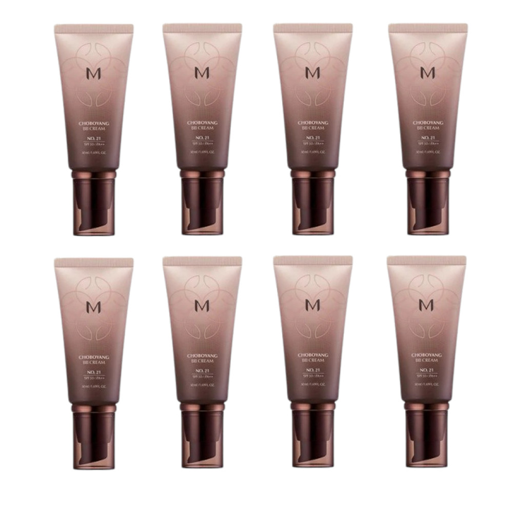 MISSHA Cho Bo Yang BB Cream (SPF30 PA++) (New) - 50ml - #21 Bright Beige (8ea) Set