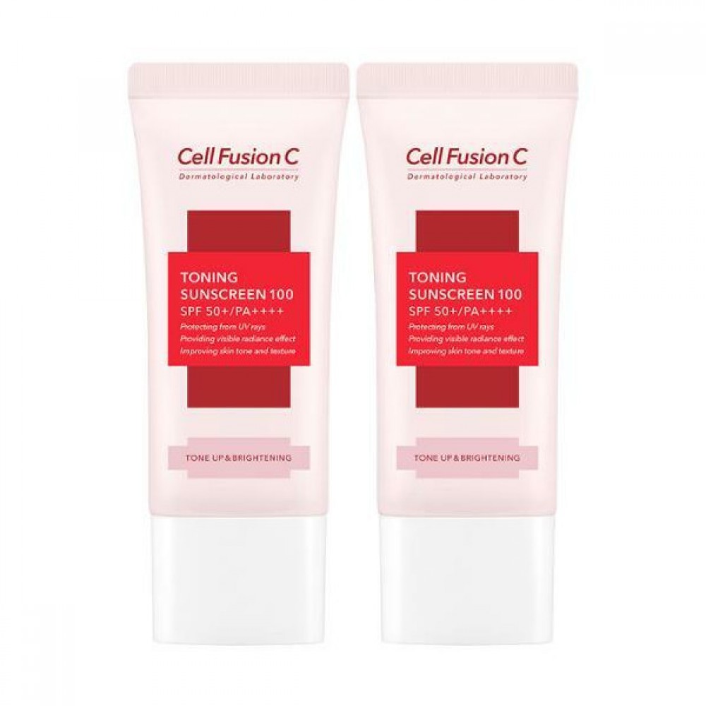 Cell Fusion C - Toning Sunscreen 100 SPF50+ / PA++++ - 35ml / 2pcs