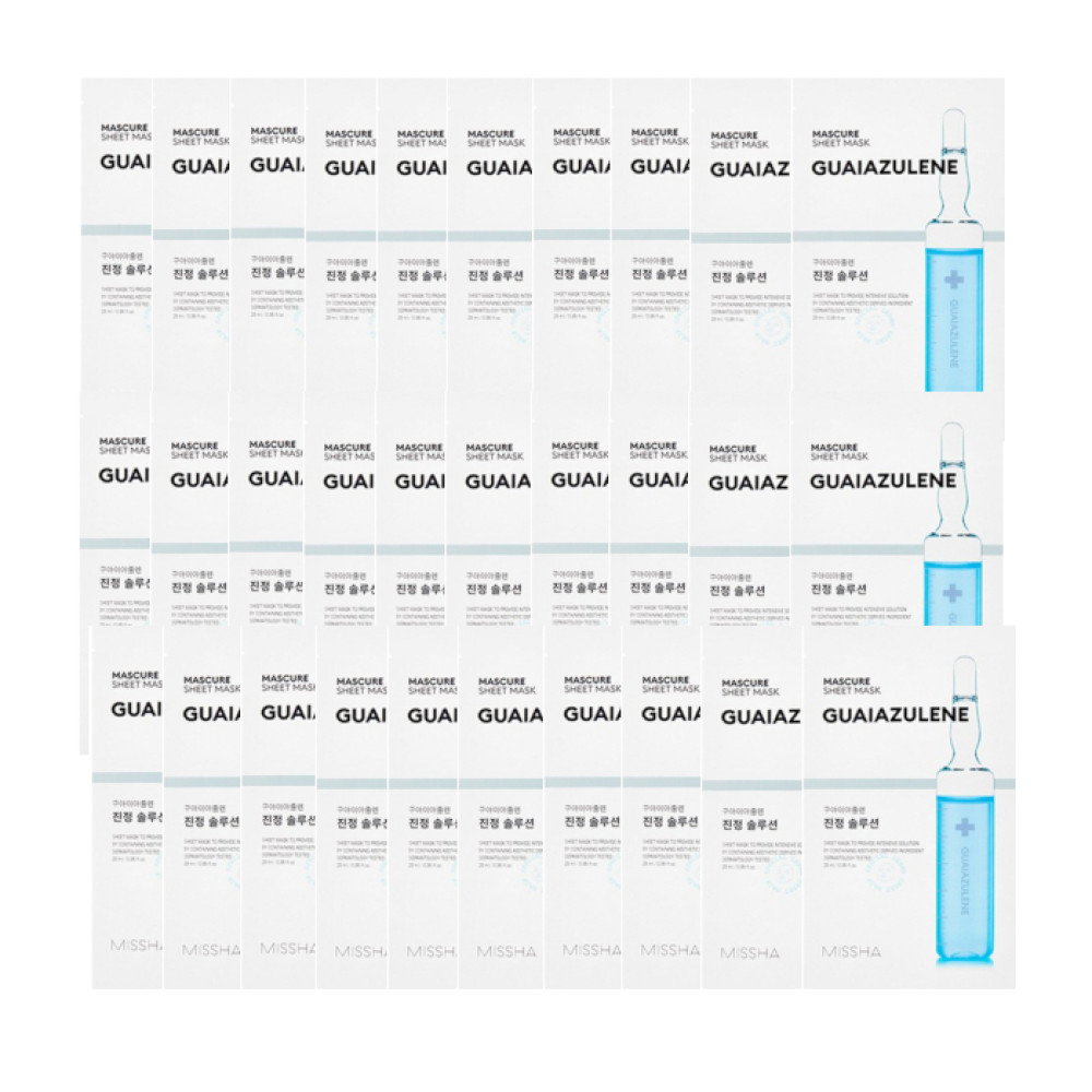 MISSHA - Mascure Solution Sheet Mask - Guaiazulene (30pcs) Set