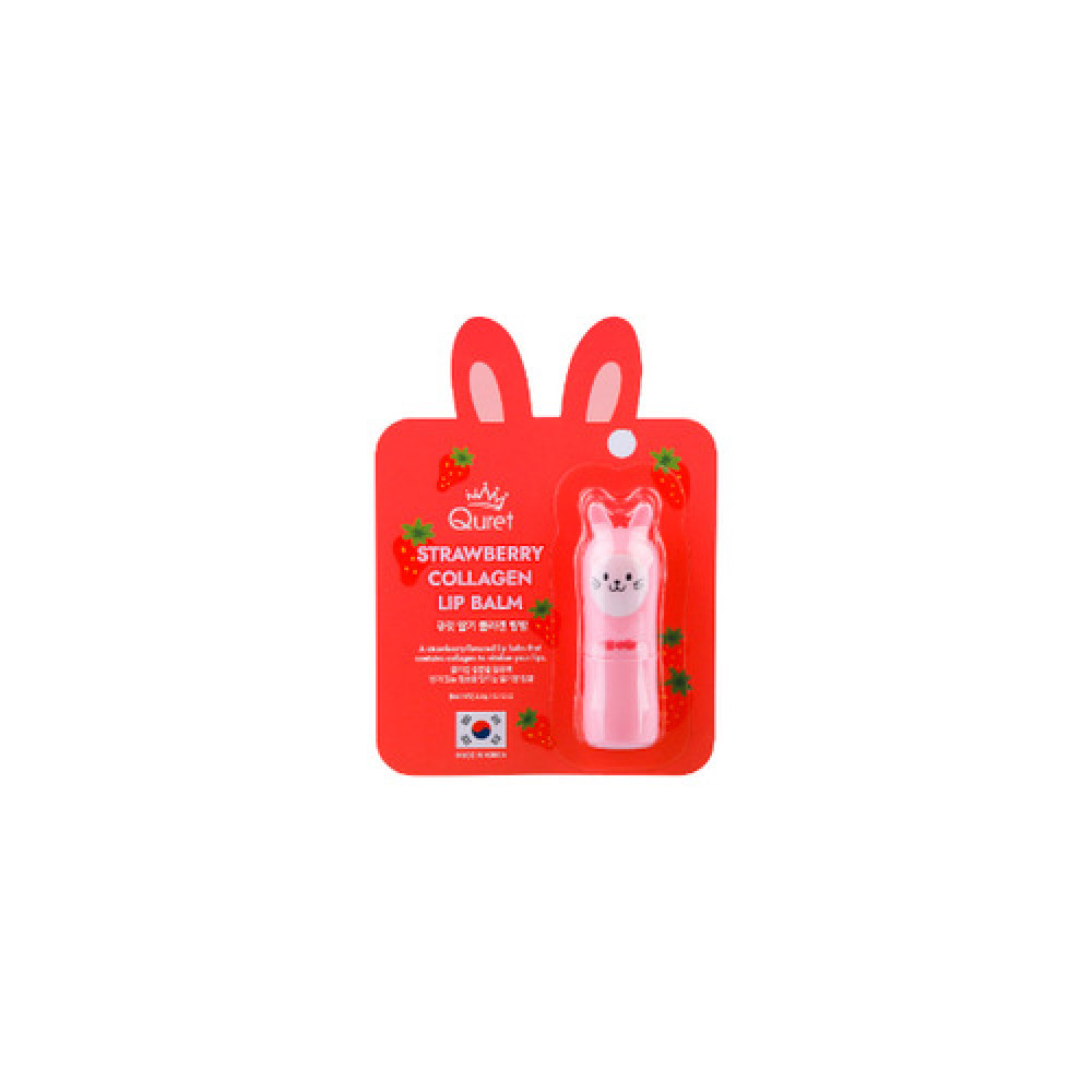 Quret - Strawberry Collagen Lip Balm - 3.5g