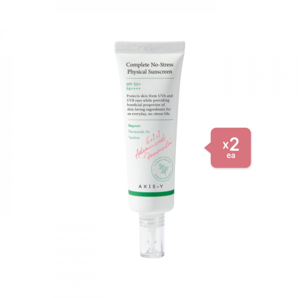 AXIS-Y - Complete No Stress Physical Sunscreen SPF50+ PA++++ - 50ml (2ea) Set