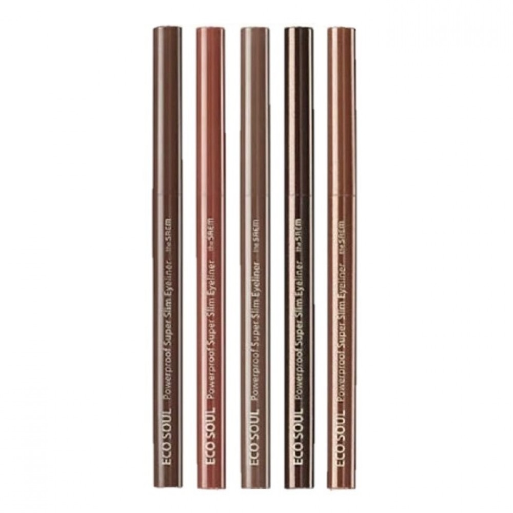The Saem - Eco Soul Powerproof Super Slim Eyeliner - 0.1g