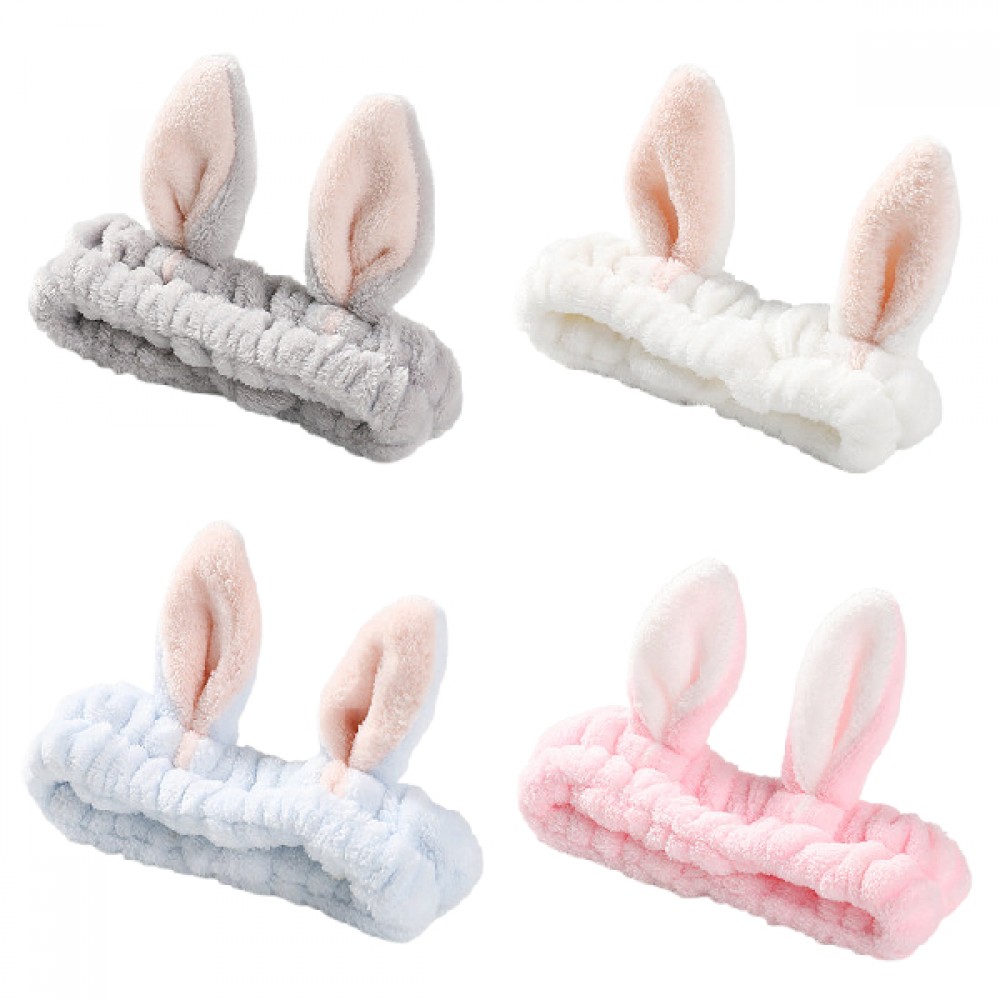 MsBlossom - Face Wash Animal Ribbon Headband - 1pc