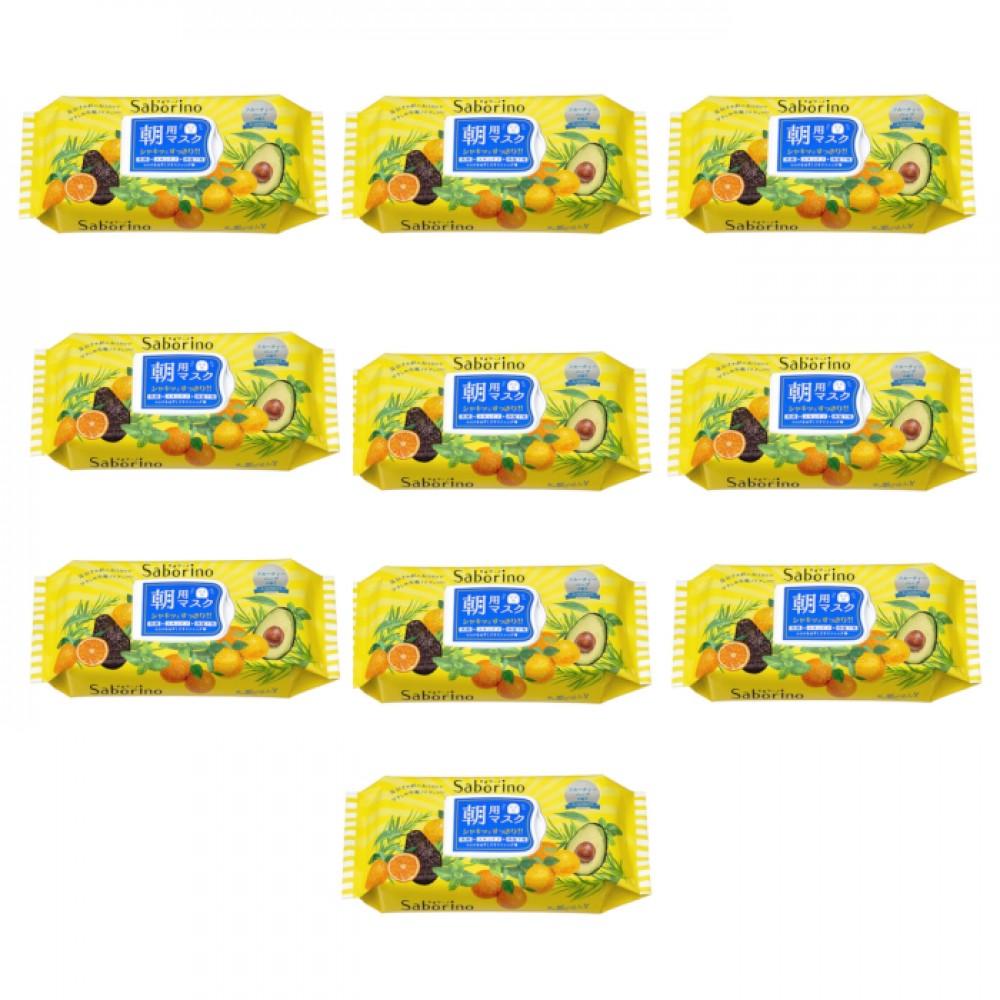 BCL - Saborino Morning Mask - Fruity Herbal - 32pc (10ea) Set