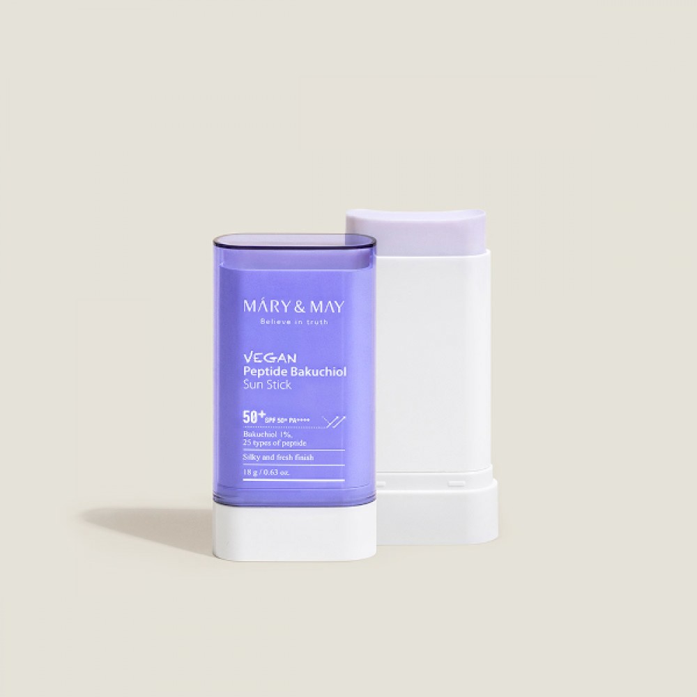 Mary&May - Vegan Peptide Bakuchiol Sun Stick SPF50+ PA++++ - 18g