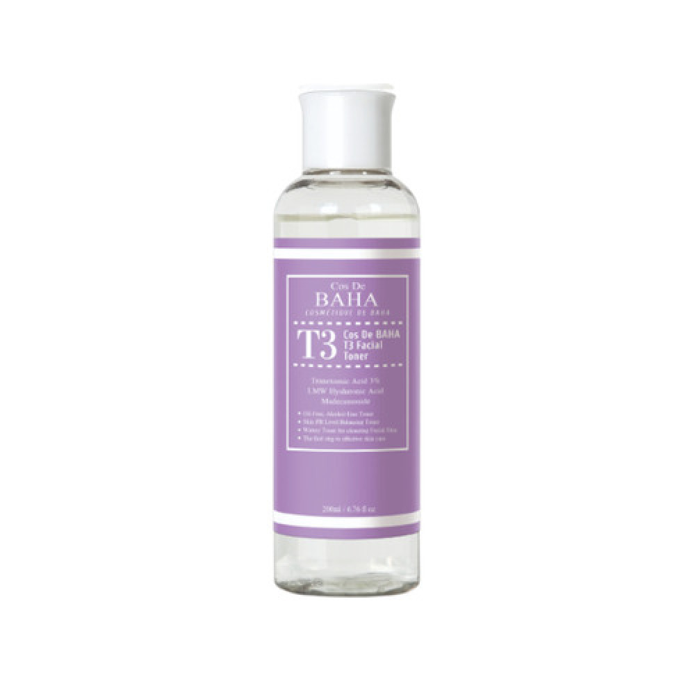 Cos De BAHA - Tranexamic Acid 3% LMW Hyaluronic Acid Facial Toner (T3) - 200ml