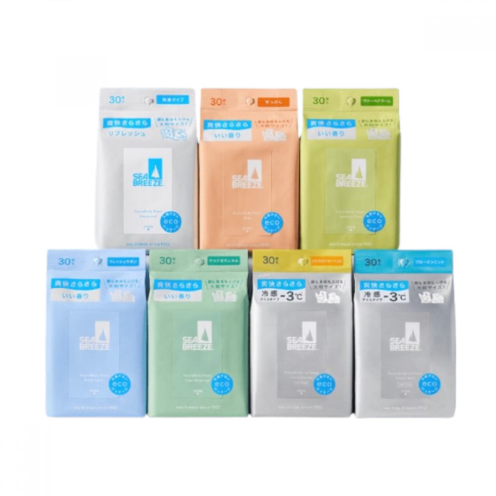 Shiseido - Sea Breeze Face & Body Ice Sheet - 30 sheets