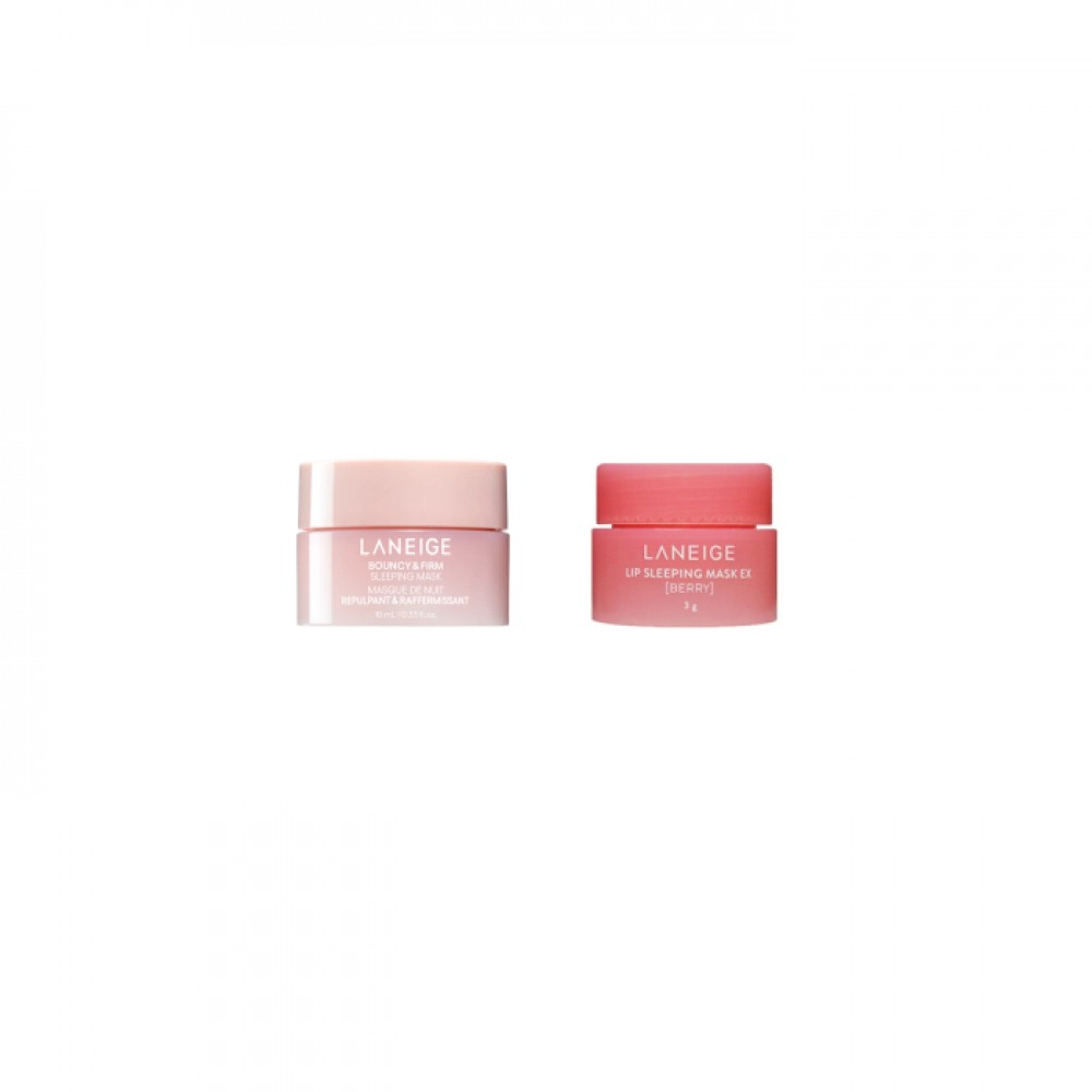 LANEIGE LANEIGE - Bouncy & Firm Sleeping Mask - 10ml (1ea) X Lip Sleeping Mask EX - 3g - Berry (1ea)