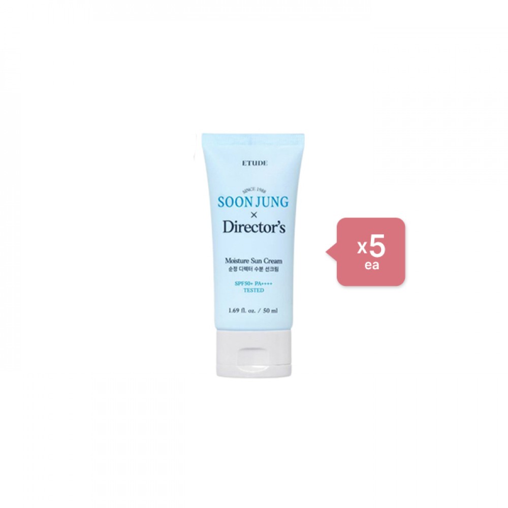 ETUDE - Soon Jung X Director's Moisture Sun Cream SPF50+ PA++++ - 50ml (5ea) Set