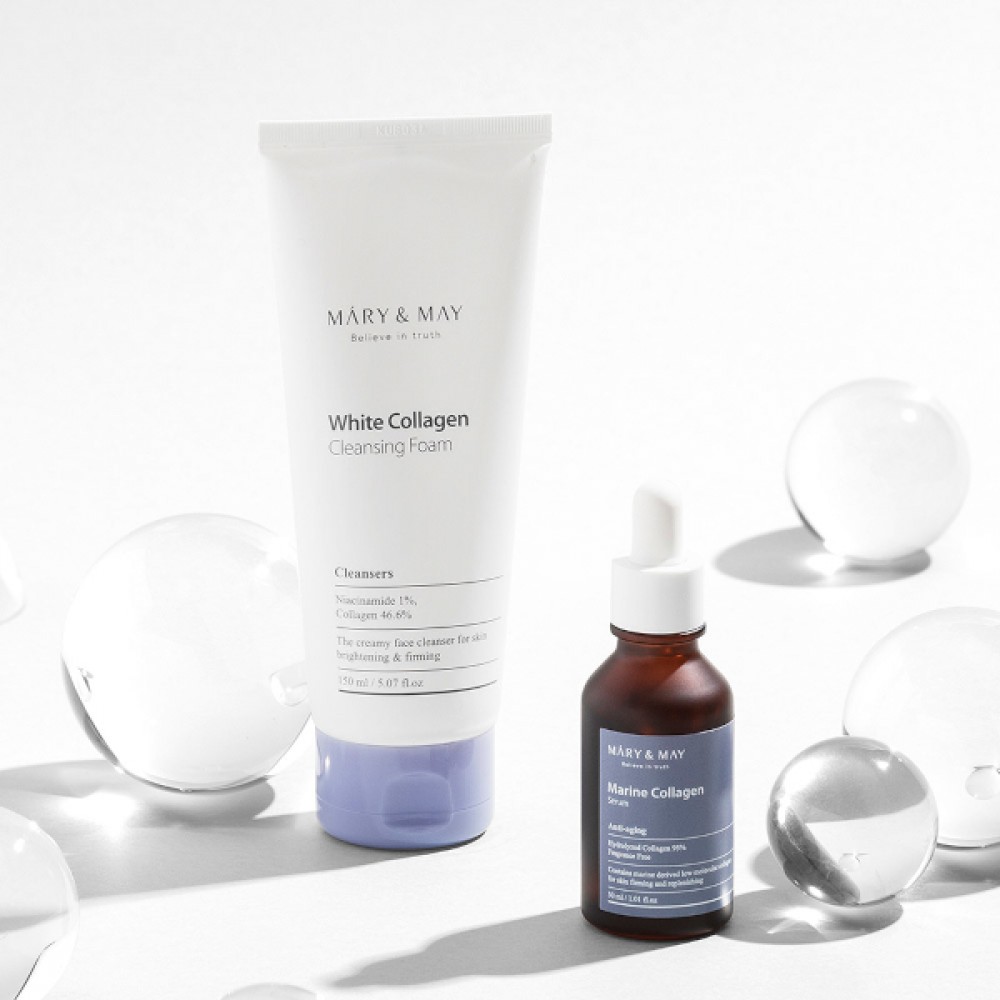 Mary&May - White Collagen Cleansing Foam - 150ml