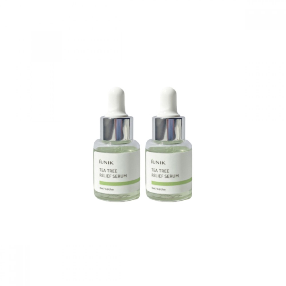 iUNIK Tea Tree Relief Serum - 15ml (2ea) Set
