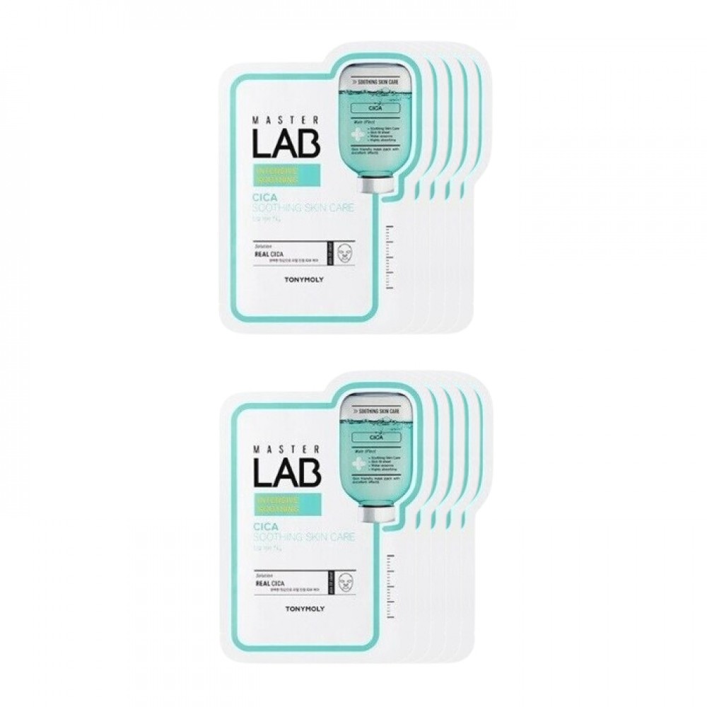 TONYMOLY - Master Lab Real Mask Sheet - Cica 10pcs Set