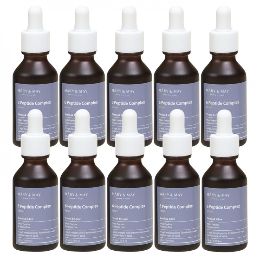 Mary&May - 6 Peptide Complex Serum - 30ml (10ea) Set