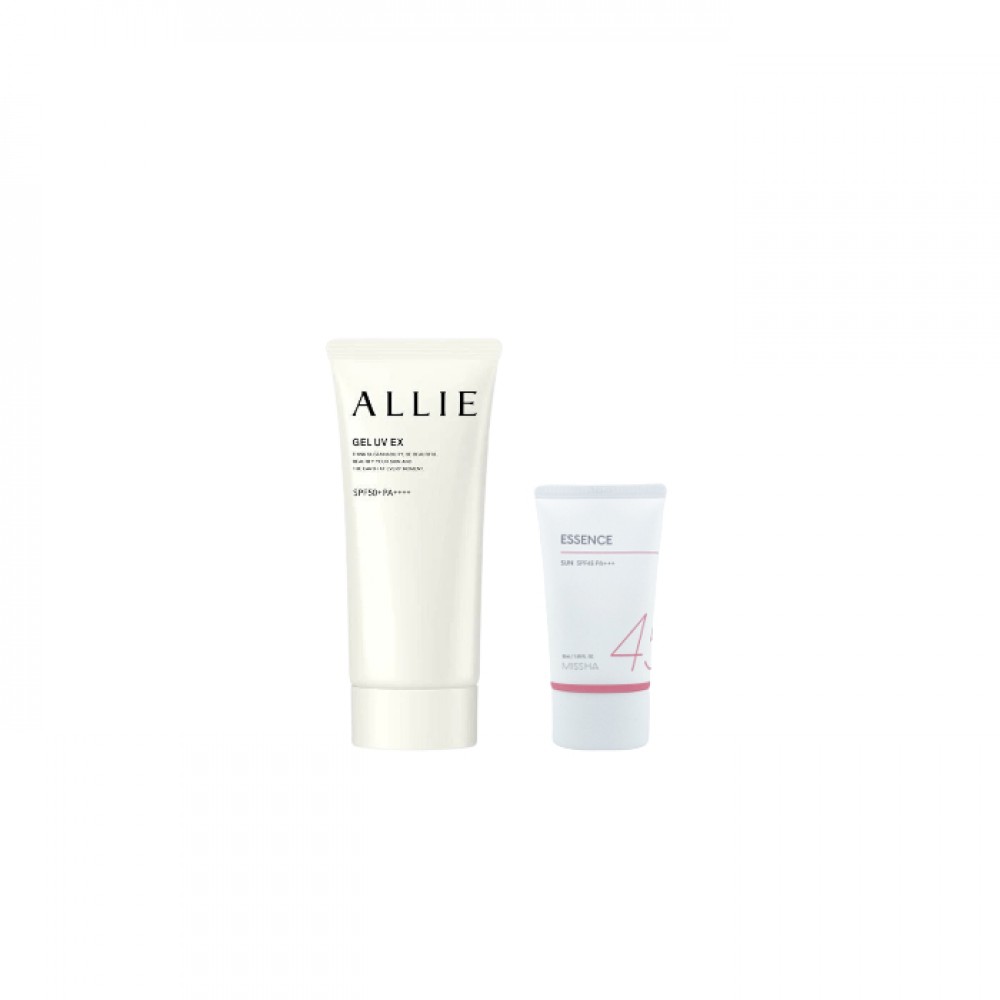 MISSHA - All Around Safe Block Essence Sun SPF45 PA+++ - 50ml X Kanebo - Allie Gel UV EX SPF50+ PA++++ - 90g (New Version of ALLIE - Extra UV Gel SPF50+ PA++++ - 90g)