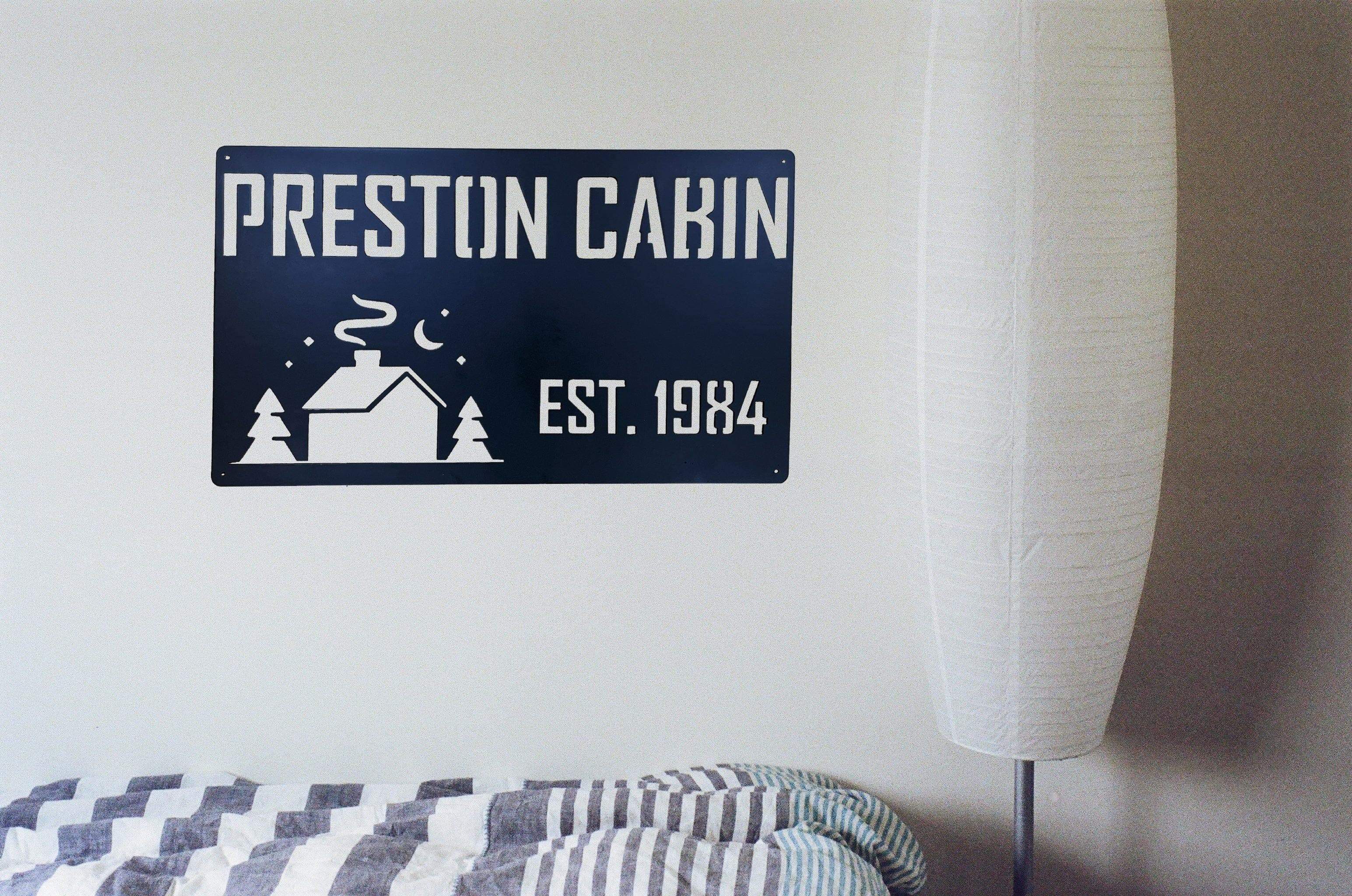 Personalized Cabin Sign