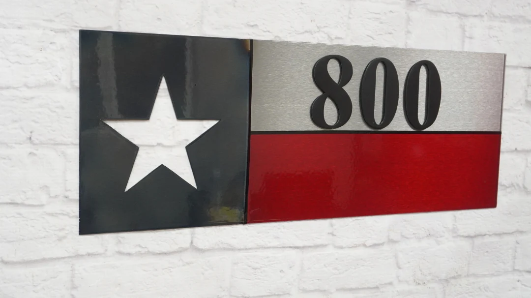 Texas Address Sign