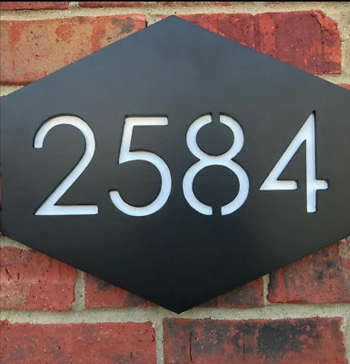 Diamant - Modern Address Plaque