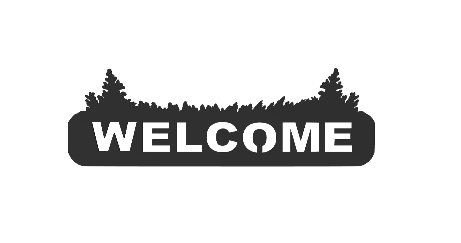 Woodland Welcome Sign