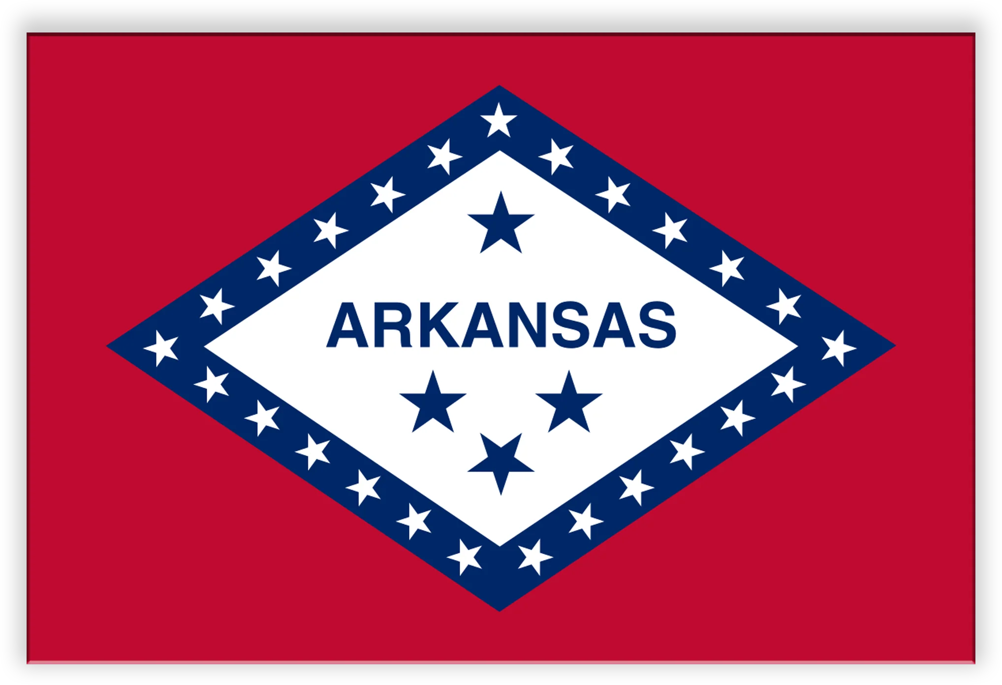 Arkansas State Metal Flag