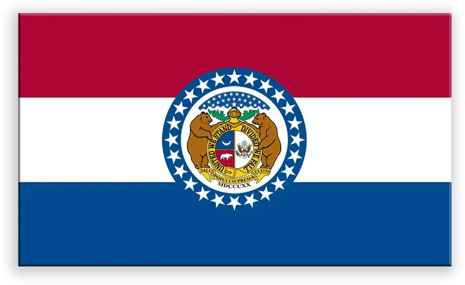 Missouri State Metal Flag