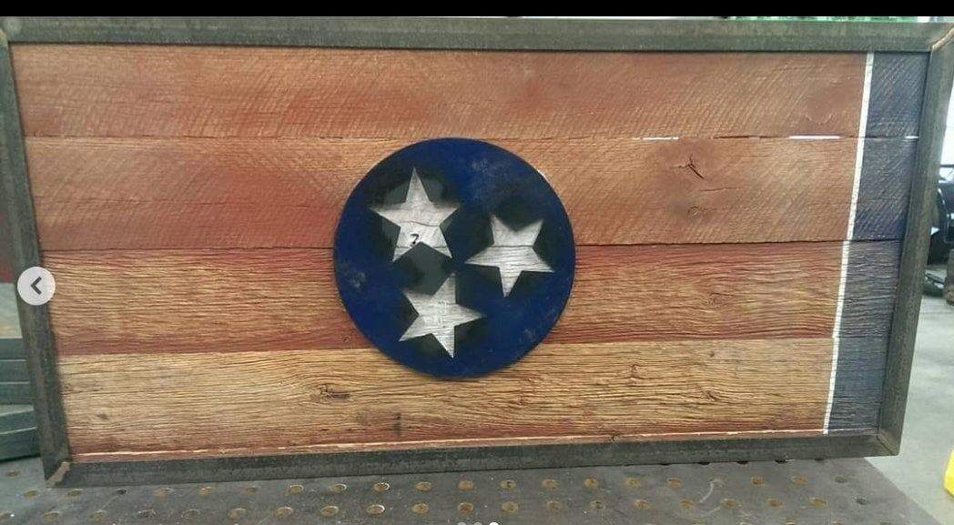 Barn Wood Tennessee Flag