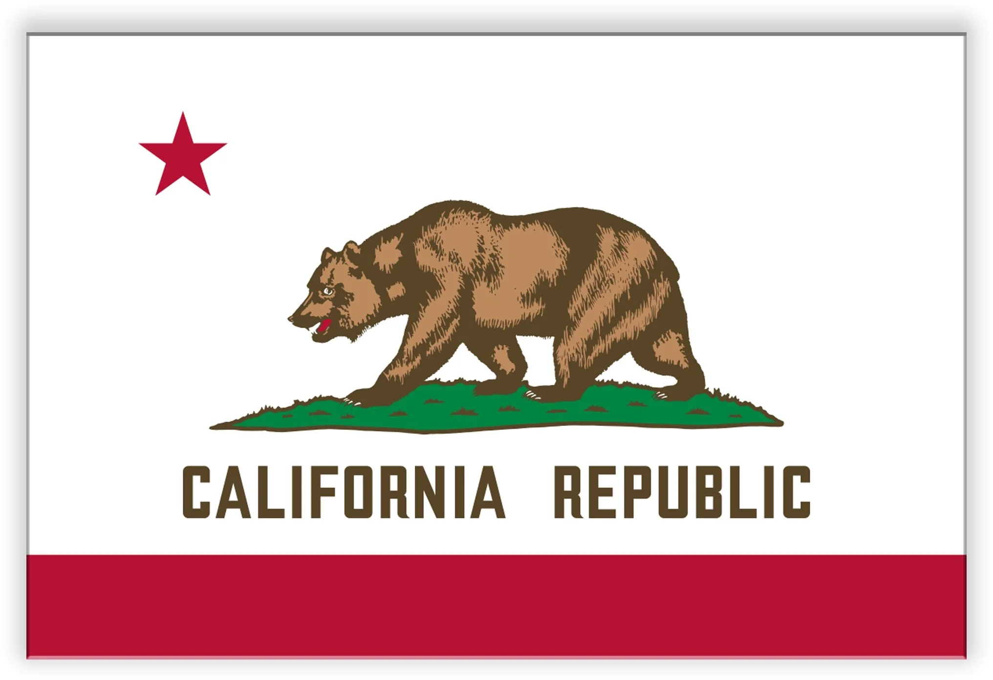 California State Metal Flag