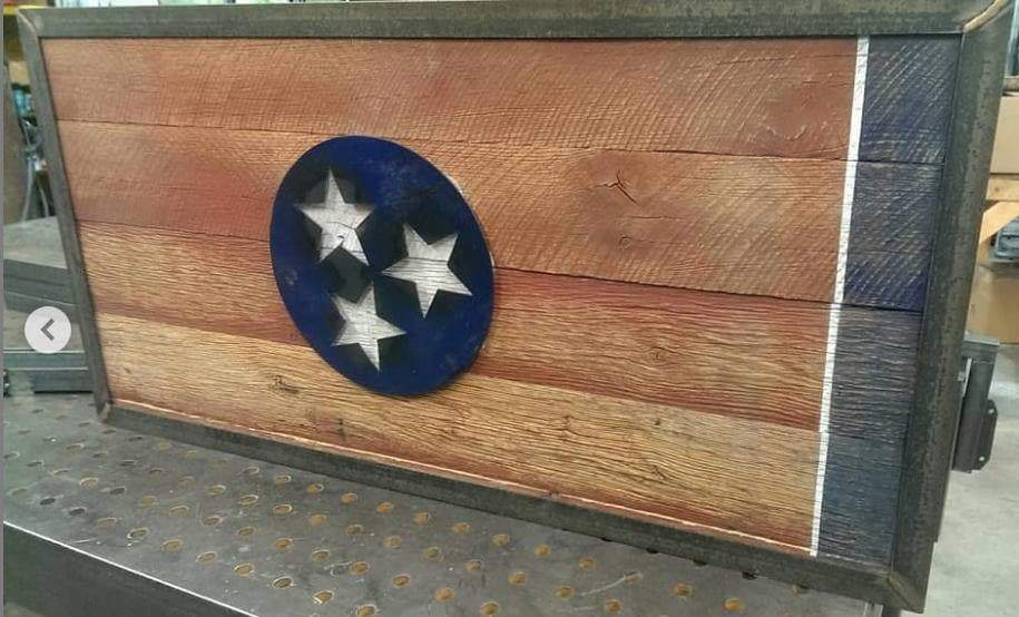 Barn Wood Tennessee Flag
