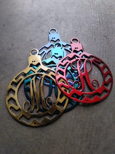 Monogram Ornaments