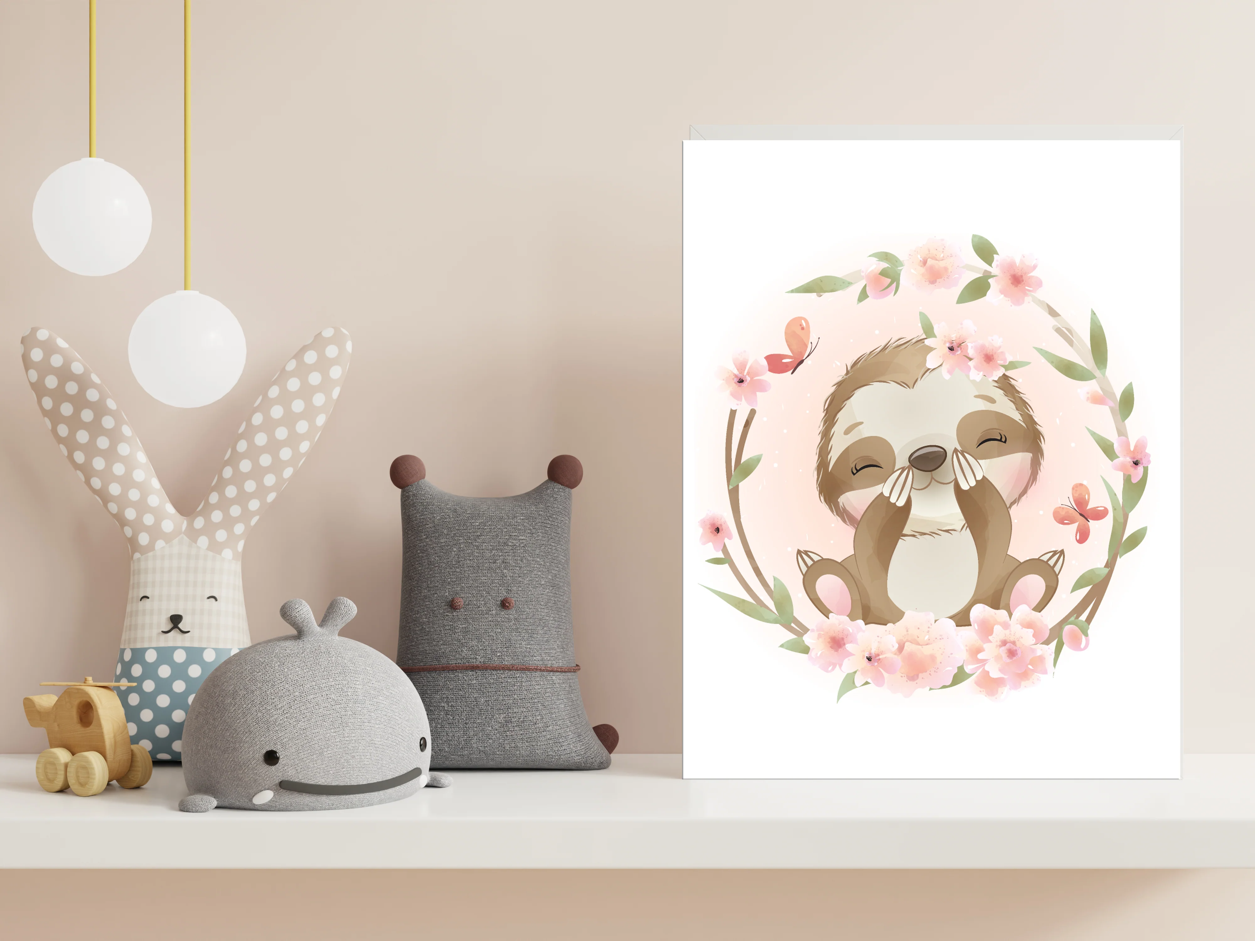 Baby Sloth Nursery Décor