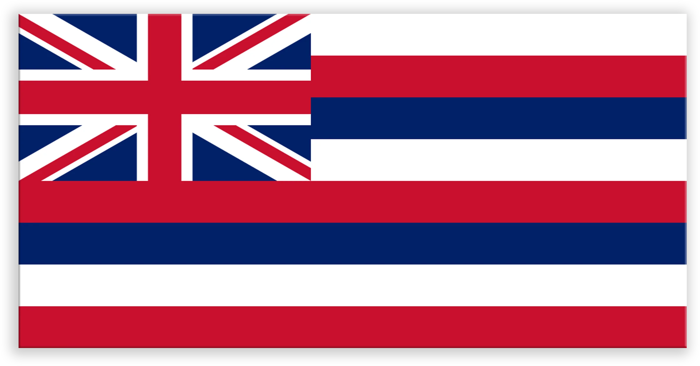 Hawaii State Metal Flag