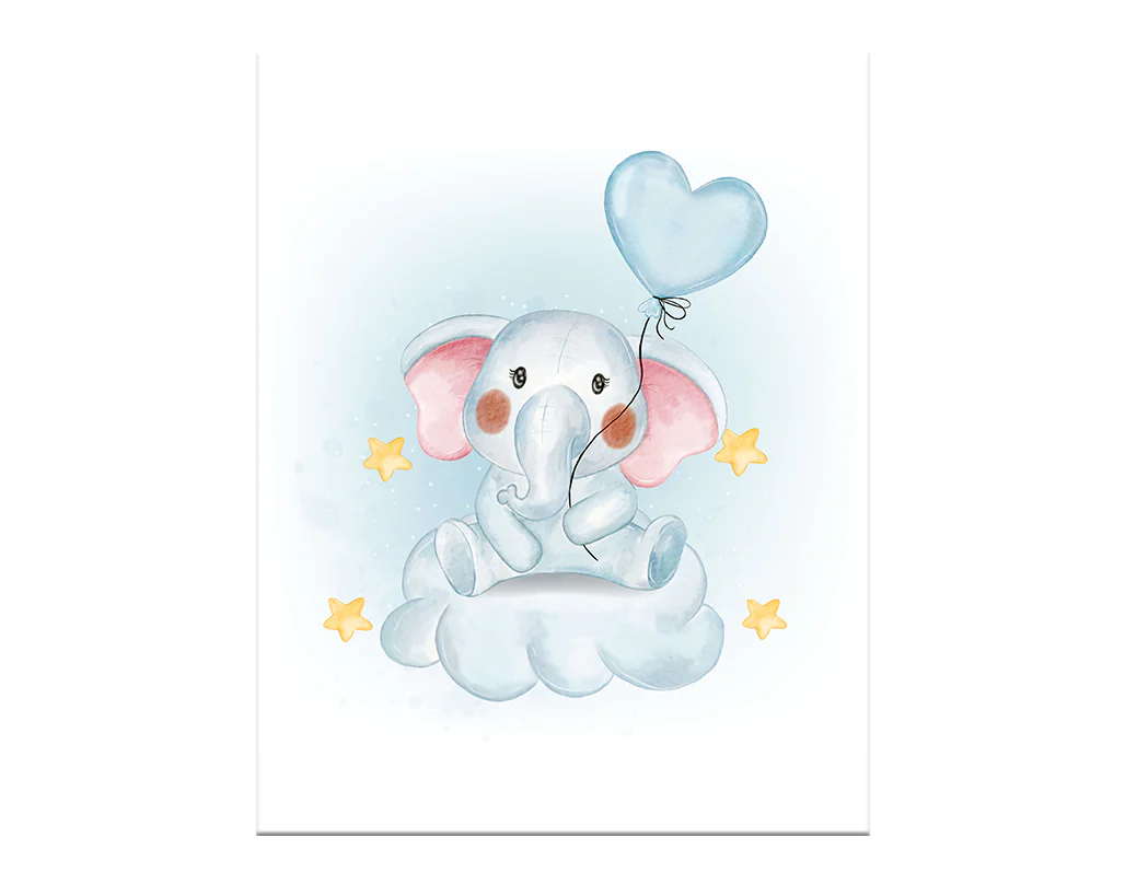 Baby Elephant Nursery Décor
